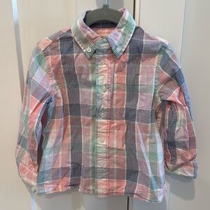 Crewcuts plaid button up. Gently used size 2